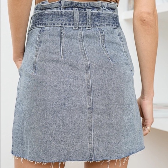 Free People Mid Indigo Jean Skirt - Picture 4 of 7